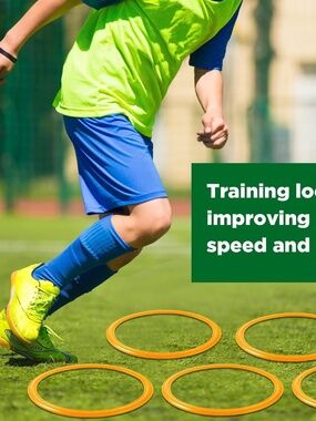 NEW Deekin 40 Pcs - Agility & Speed Training Rings (Orange)
